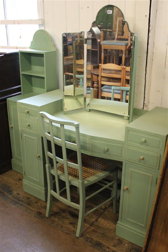 Painted bedroom suite stamped Heals